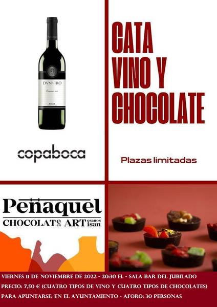 Cata vino y chocolate